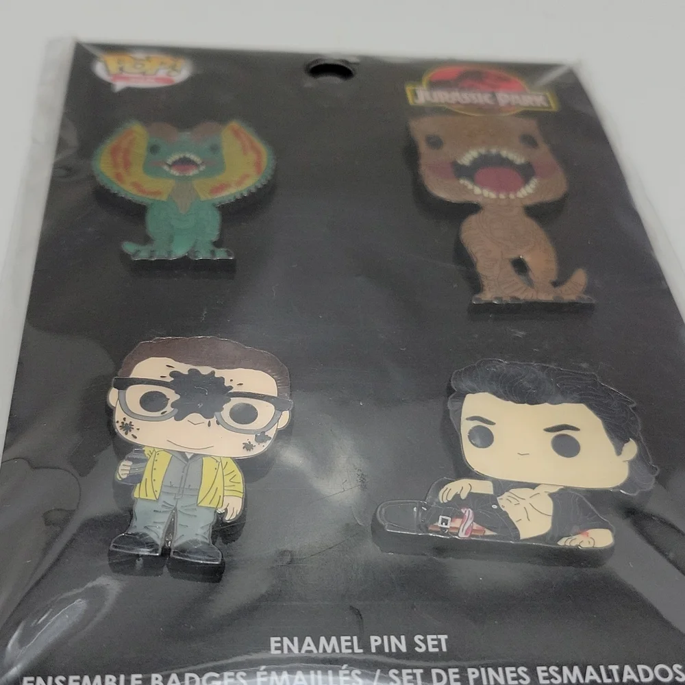 Pop Jurassic Park Nwtg Set of 4 Pins